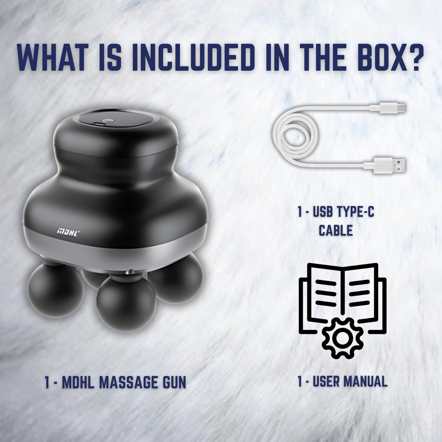 MDHL Four Headed Massager - MD-XY-19