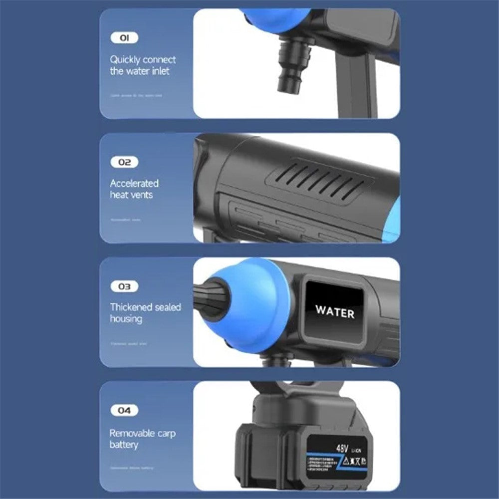 MDHL 8109 Cordless High Pressure Washer – 50 Bar Brushless Car Wash Machine (48V)