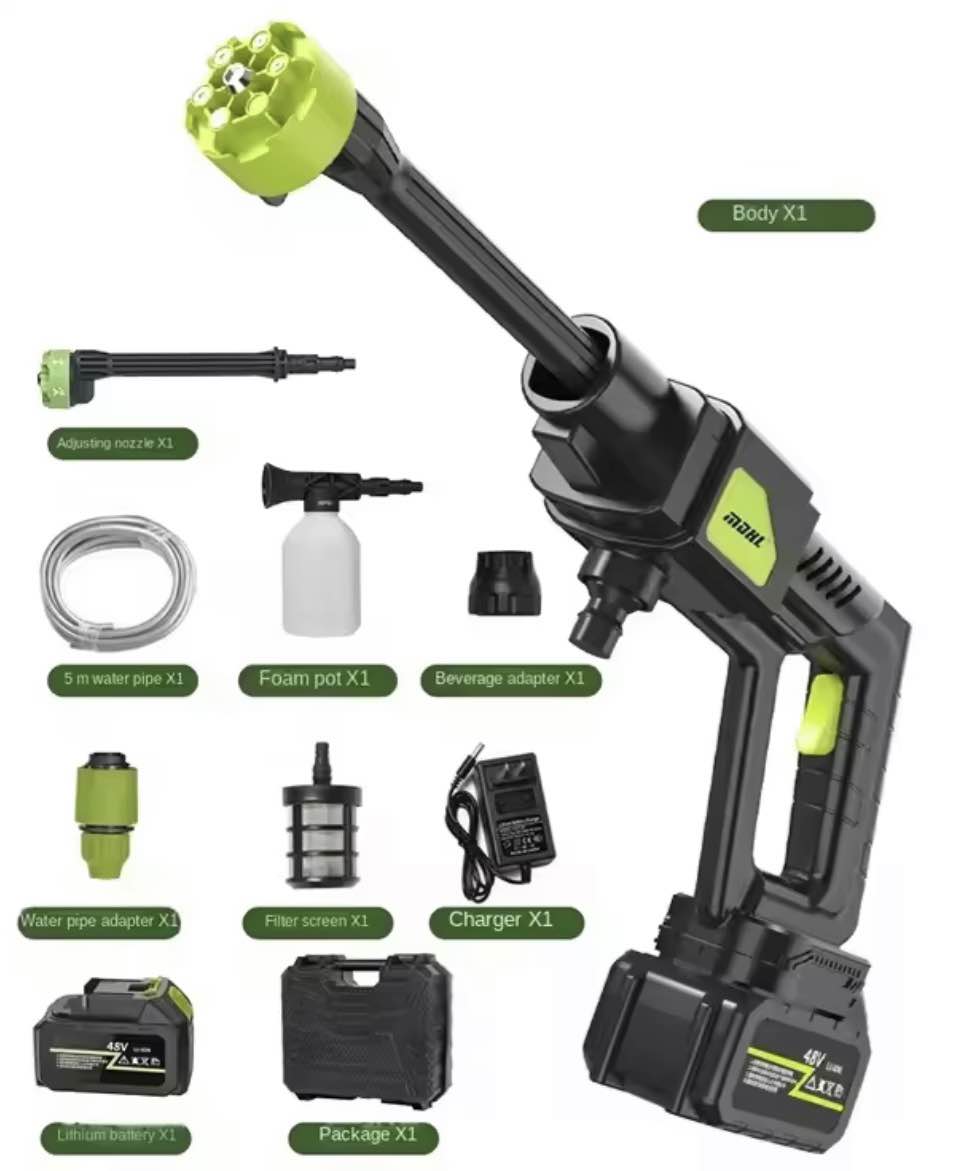 MDHL Cordless High Pressure Washer 30 Bar 6-in-1 Nozzle - 8100