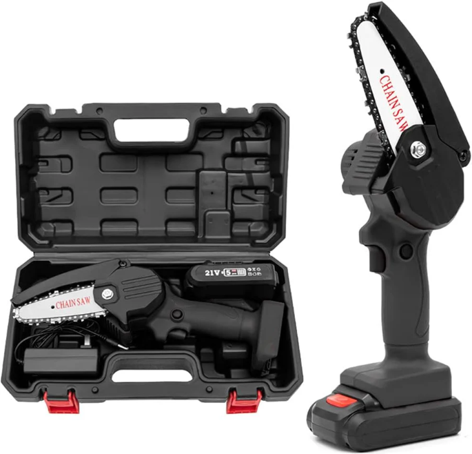 MDHL Cordless Chain Saw – 4 Inch & 6 Inch Mini Electric Chainsaw